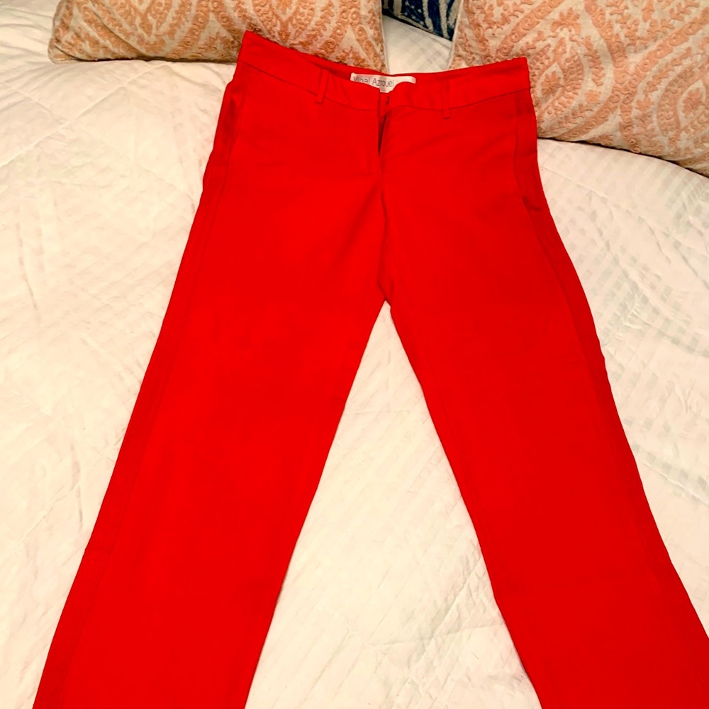 Yigal Azrouel red tuxedo pants. 5th AVE original❤️